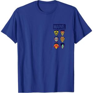 imageGuardians Of The Galaxy  Stacked Icons TShirtRoyal Blue