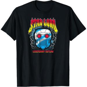 imageGuardians Of The Galaxy  Star Lord Metal Inspired TShirtBlack