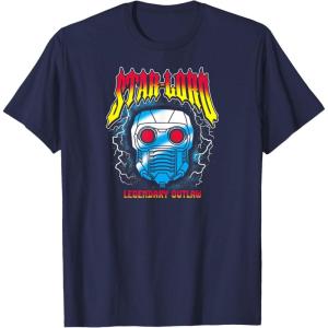 imageGuardians Of The Galaxy  Star Lord Metal Inspired TShirtNavy Blue