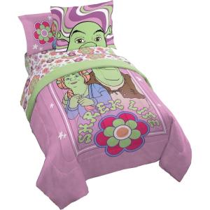 imageJay Franco Marvel Deadpool Queen Size Comforter Set  7 Piece Bedding Includes Sheet Set and Pillow Covers  Gray and Red Super Soft Cozy BeddingPurple  Shrek