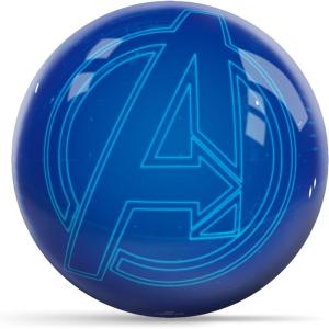 imageKR Strikeforce Marvel Avengers Blue Logo Undrilled Bowling Ball