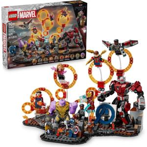 imageLEGO Marvel Avengers Endgame Final Battle  Super Hero Building Set for Kids Ages 10  10 Figures Including Iron Man Black Panther and Iron Spider  Birthday Gift for Boys and Girls  76323