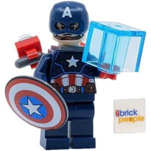 imageLEGO Marvel Captain America Construction Figure 76258 Buildable Marvel Action Figure Posable Marvel Collectible with Attachable Shield for Play and Display Avengers Toy for Boys and Girls Ages 812Blue