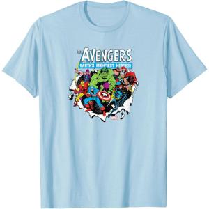 imageMarvel  Avengers Paper Rip TShirtBaby Blue