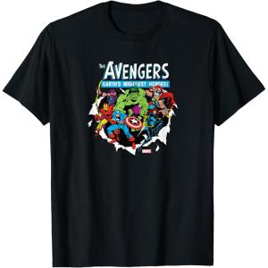 imageMarvel  Avengers Paper Rip TShirtBlack