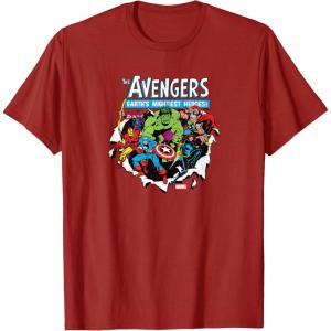 imageMarvel  Avengers Paper Rip TShirtCranberry Red