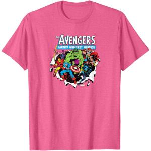 imageMarvel  Avengers Paper Rip TShirtPink Heather