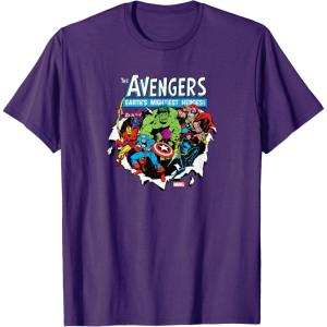 imageMarvel  Avengers Paper Rip TShirtPurple