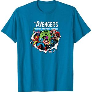 imageMarvel  Avengers Paper Rip TShirtSapphire Blue