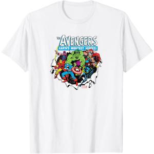 imageMarvel  Avengers Paper Rip TShirtWhite