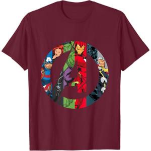 imageMarvel Avengers A Logo TShirtBurgundy