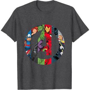 imageMarvel Avengers A Logo TShirtDark Heather Grey