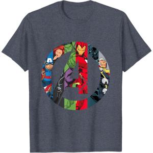 imageMarvel Avengers A Logo TShirtHeather Blue