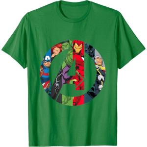 imageMarvel Avengers A Logo TShirtKelly Green