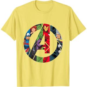 imageMarvel Avengers A Logo TShirtLemon Yellow