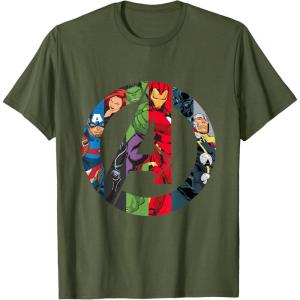 imageMarvel Avengers A Logo TShirtOlive Green