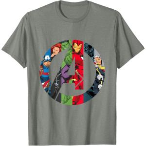 imageMarvel Avengers A Logo TShirtOlive Heather