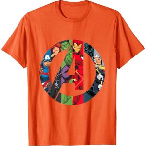 imageMarvel Avengers A Logo TShirtOrange