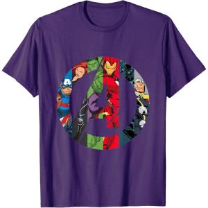 imageMarvel Avengers A Logo TShirtPurple