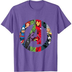 imageMarvel Avengers A Logo TShirtPurple Heather
