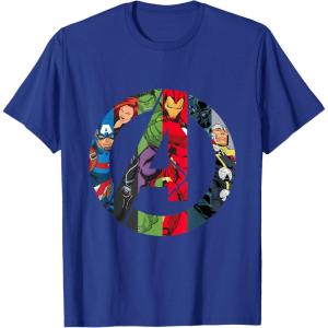 imageMarvel Avengers A Logo TShirtRoyal Blue