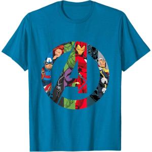 imageMarvel Avengers A Logo TShirtSapphire Blue