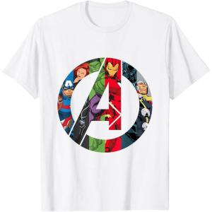 imageMarvel Avengers A Logo TShirtWhite