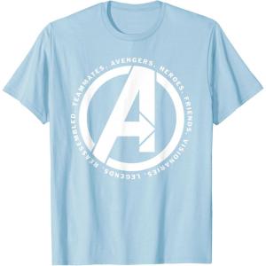 imageMarvel Avengers Endgame Logo Heroes and Legends TShirtBaby Blue