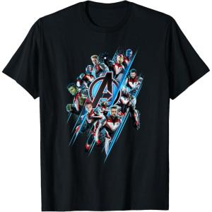 imageMarvel Avengers Endgame Logo Super Heroes United TShirt TShirtBlack