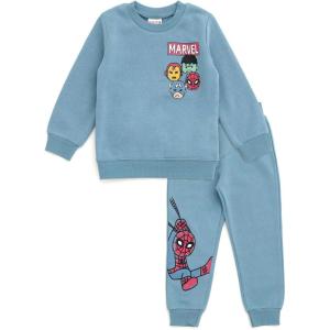 imageMarvel Avengers Fleece Sweatshirt and Pants Outfit Set Toddler to Little Kid Sizes 2T  78Blue