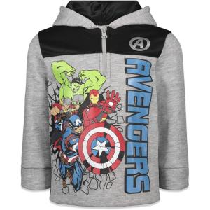 imageMarvel Avengers SpiderMan Fleece Half Zip Hoodie Toddler to Big Kid Sizes 2T  1820Avengers