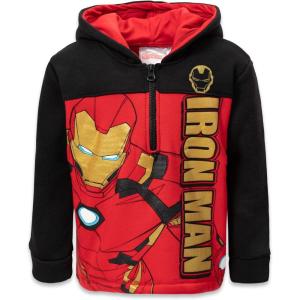 imageMarvel Avengers SpiderMan Fleece Half Zip Hoodie Toddler to Big Kid Sizes 2T  1820Iron Man