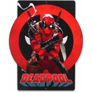 imageMarvel Deadpool Quote Metal Sign  Lets Do This Crazy Bad Thing Sign for Man Cave Teen Bedroom or Movie RoomBlackRed
