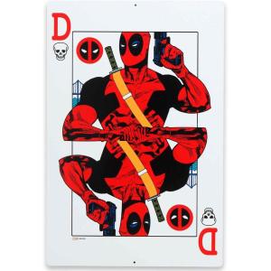 imageMarvel Deadpool Quote Metal Sign  Lets Do This Crazy Bad Thing Sign for Man Cave Teen Bedroom or Movie RoomWhite