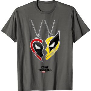imageMarvel Deadpool ampamp Wolverine Come Together Friendship Poster TShirtAsphalt Grey