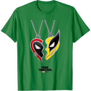 imageMarvel Deadpool ampamp Wolverine Come Together Friendship Poster TShirtKelly Green