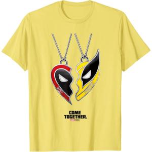 imageMarvel Deadpool ampamp Wolverine Come Together Friendship Poster TShirtLemon Yellow