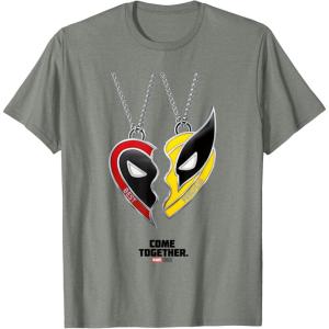 imageMarvel Deadpool ampamp Wolverine Come Together Friendship Poster TShirtOlive Heather