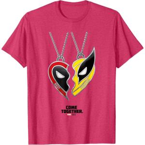 imageMarvel Deadpool ampamp Wolverine Come Together Friendship Poster TShirtRed Heather