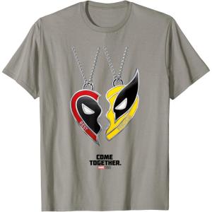 imageMarvel Deadpool ampamp Wolverine Come Together Friendship Poster TShirtSlate Grey