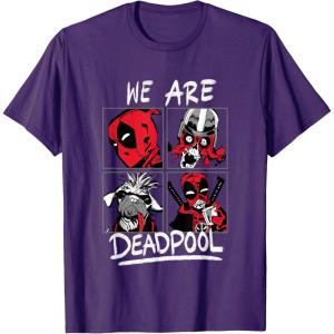 imageMarvel Deadpool ampamp Wolverine We Are Deadpool Face Panels TShirtPurple