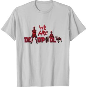imageMarvel Deadpool ampamp Wolverine We Are Deadpool Variants Logo TShirtSilver Grey