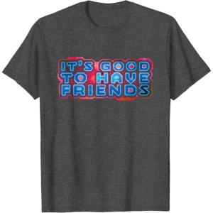 imageMarvel Guardians of the Galaxy 3 Its Good to Have Friends TShirtDark Heather Grey