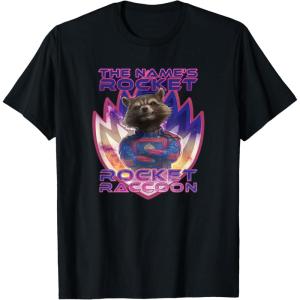 imageMarvel Guardians of the Galaxy 3 The Names Rocket Raccoon TShirtBlack