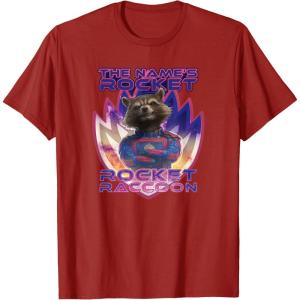 imageMarvel Guardians of the Galaxy 3 The Names Rocket Raccoon TShirtCranberry Red