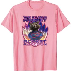 imageMarvel Guardians of the Galaxy 3 The Names Rocket Raccoon TShirtPink