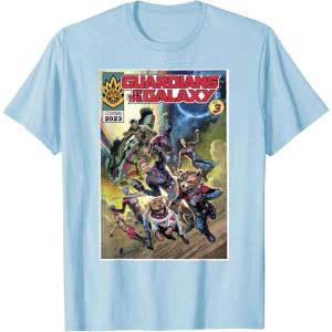 imageMarvel Guardians of the Galaxy Vol 3 Cosmic Comic Poster TShirtBaby Blue