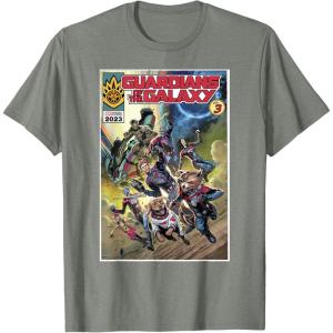 imageMarvel Guardians of the Galaxy Vol 3 Cosmic Comic Poster TShirtOlive Heather