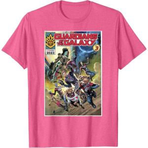 imageMarvel Guardians of the Galaxy Vol 3 Cosmic Comic Poster TShirtPink Heather