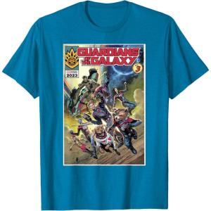 imageMarvel Guardians of the Galaxy Vol 3 Cosmic Comic Poster TShirtSapphire Blue